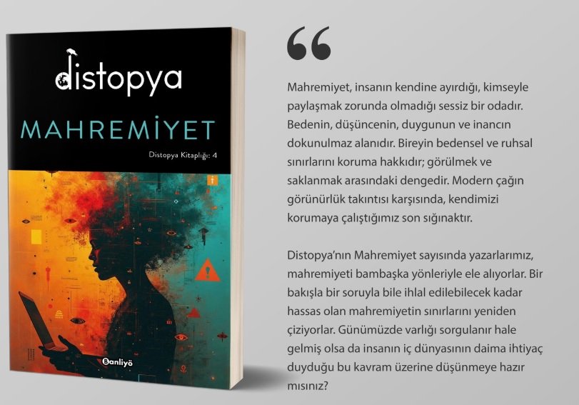 Distopya Kitaplığı Serisinin Dördüncü Sayısı “Mahremiyet” Çıktı